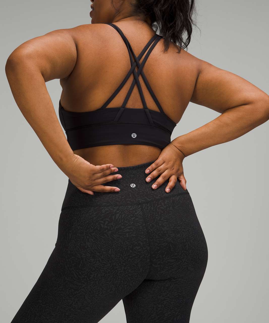 Lululemon Wunder Train High-Rise Crop 23" - Crunch Black