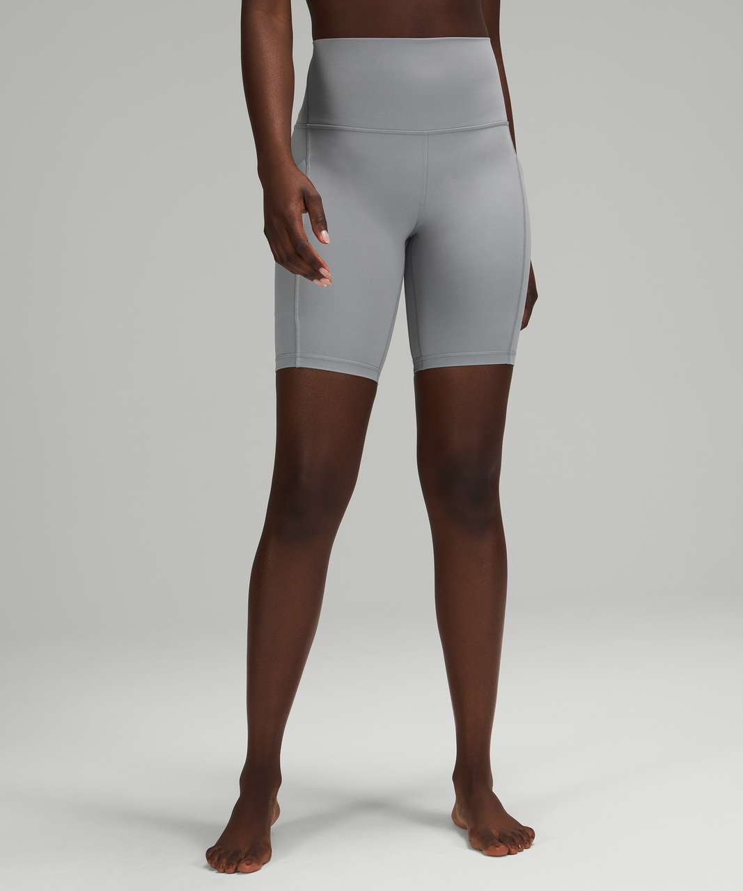 Lululemon Align High Rise Short with Pockets 8 - Rhino Grey - lulu fanatics