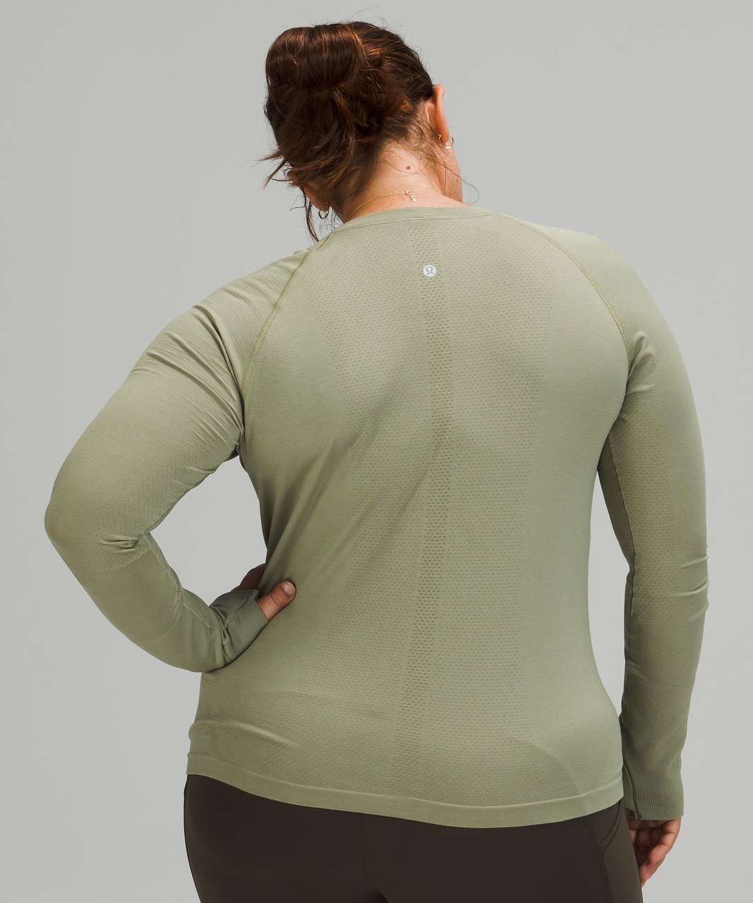 Lululemon Swiftly Tech Long Sleeve 2.0 - Rosemary Green / Green Fern - lulu  fanatics