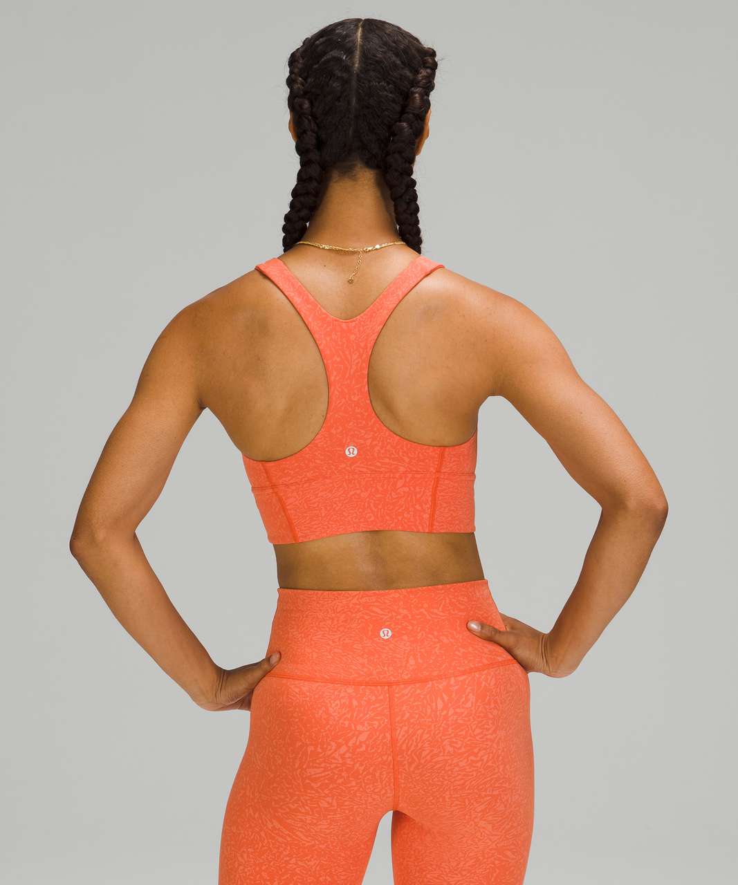 Lululemon Wunder Train Longline Bra Fade *Medium Support, C/D Cup - Orange  Frappe - lulu fanatics