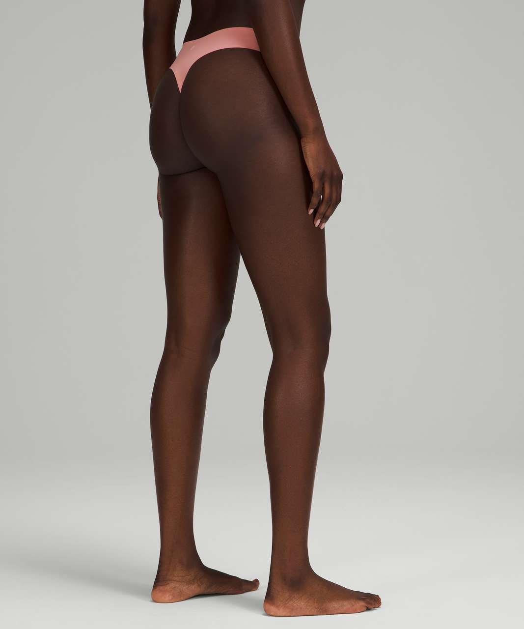 Lululemon InvisiWear Mid Rise Thong Underwear - Pink Puff