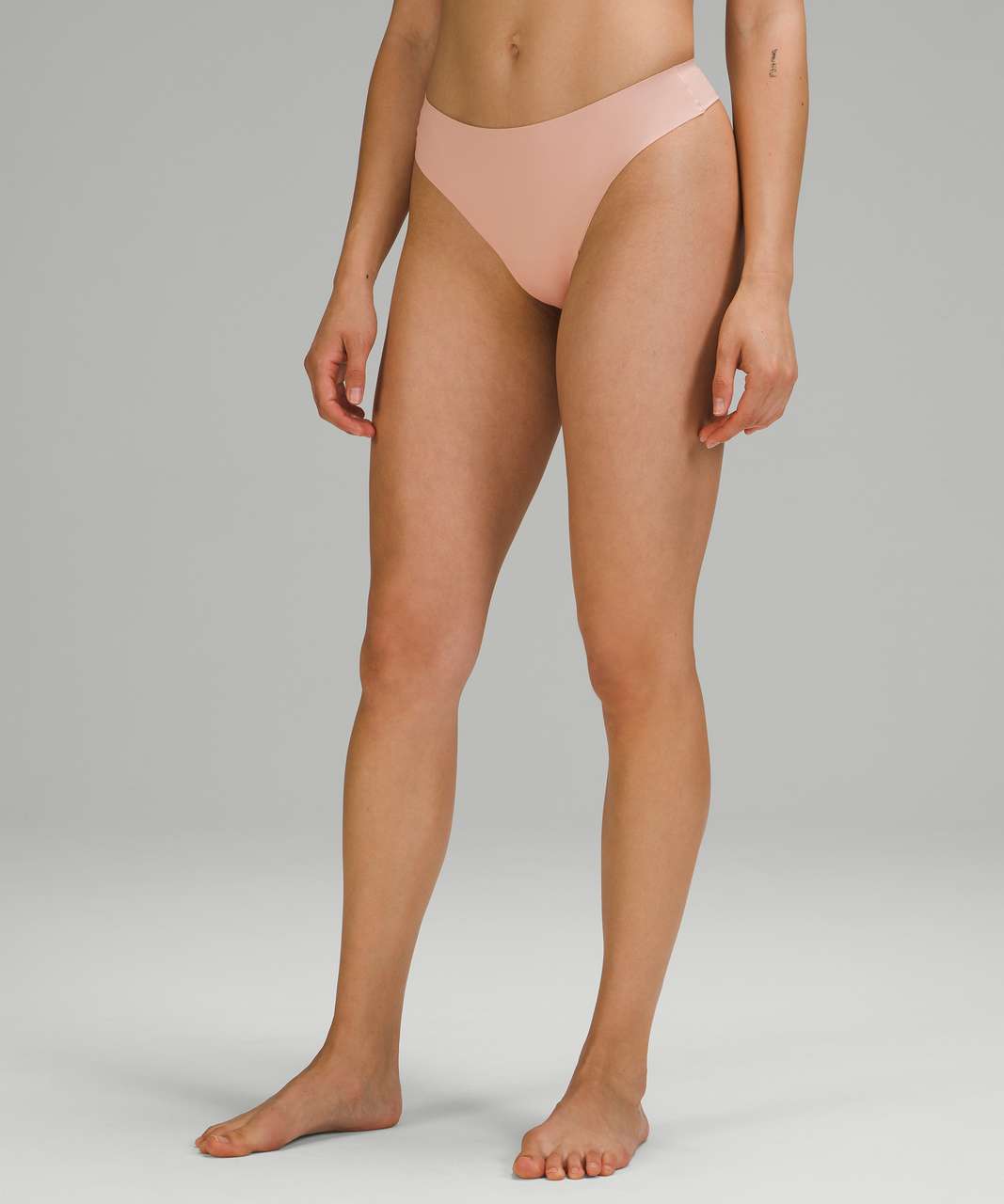 Lululemon InvisiWear Mid Rise Thong Underwear - Misty Shell - lulu fanatics