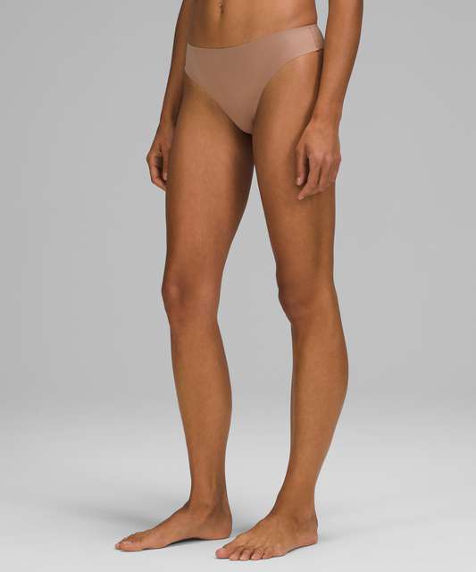 Lululemon InvisiWear Mid-Rise Thong Underwear - Butter Pink - lulu