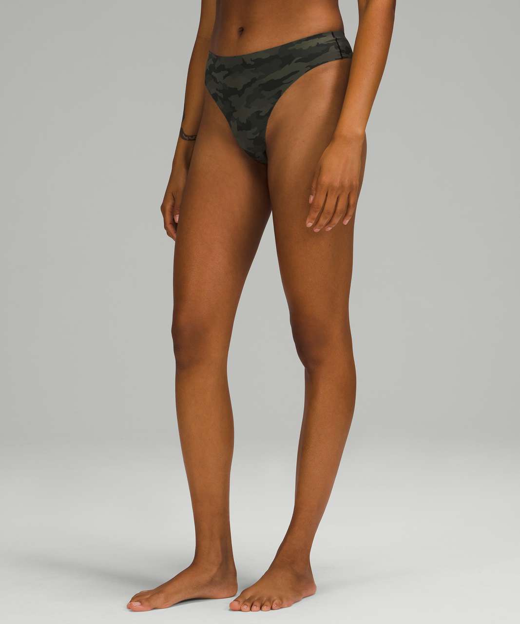 Lululemon InvisiWear Mid Rise Thong Underwear - Heritage 365 Camo Mini  Medium Olive Multi - lulu fanatics