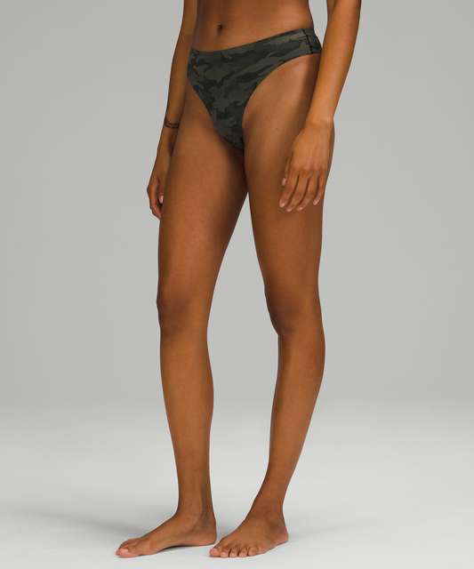 Lululemon Seamless Mid-Rise Thong Underwear - Mulled Wine - lulu