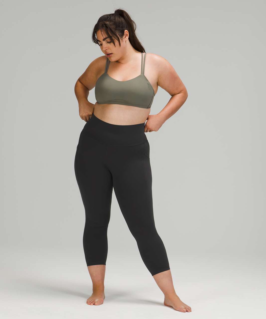 Lululemon Align High Rise Crop with Pockets 23 - Graphite Grey