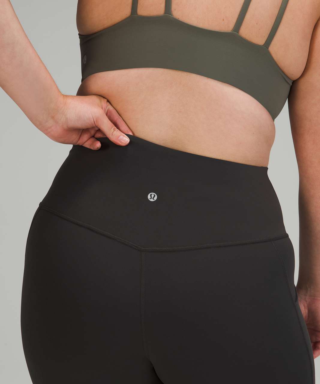 Lululemon Align High Rise Crop with Pockets 23" - Graphite Grey