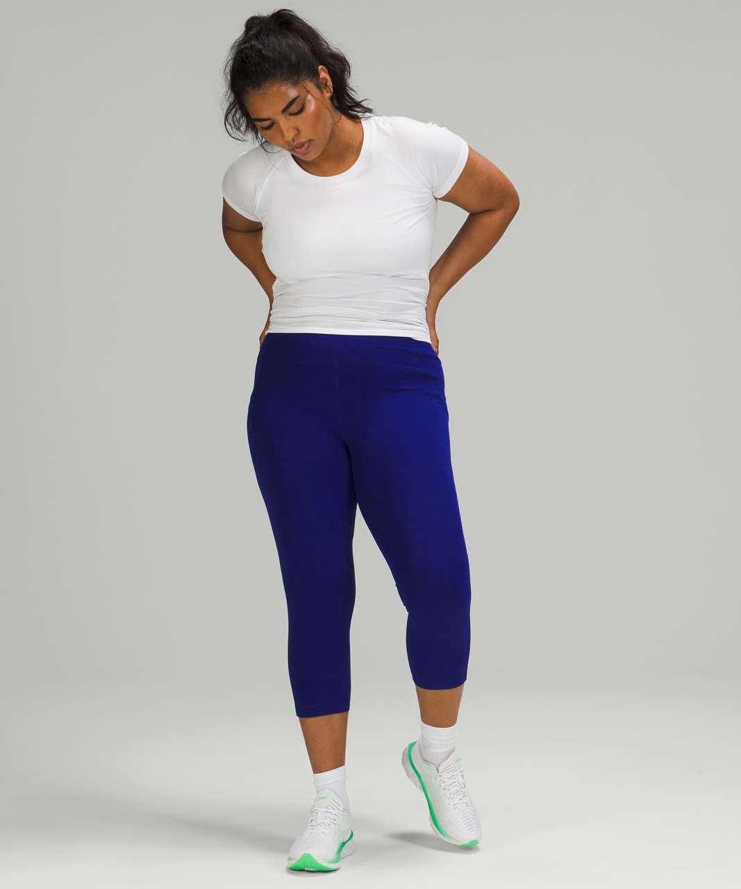 Lululemon Swift Speed High-Rise Crop 21 Larkspur, Women's Fashion