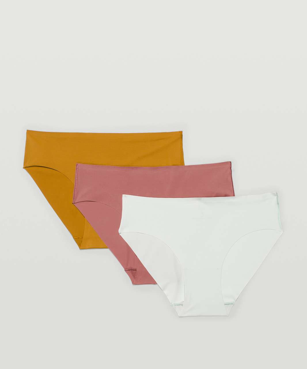 InvisiWear Mid-Rise Bikini Underwear 3 Pack Women's Underwear Ocean Air /  Spiced Chai / Gold Spice