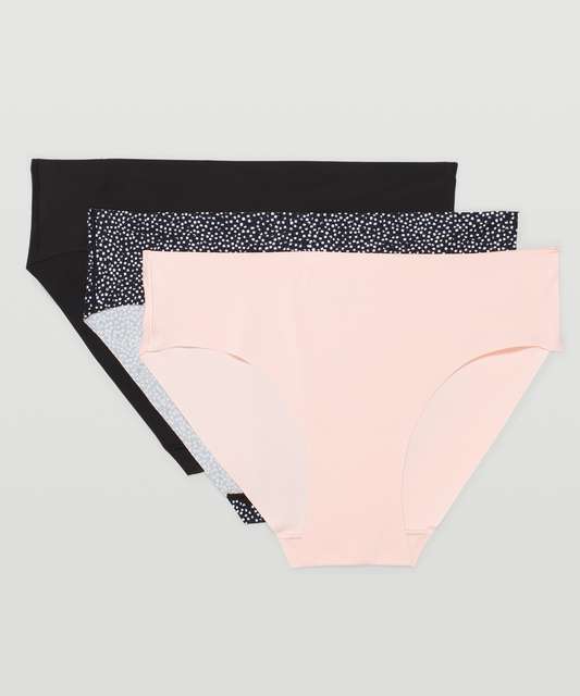 Lululemon Invisiwear Mid-rise Bikini Underwear Performance Lace 3 Pack