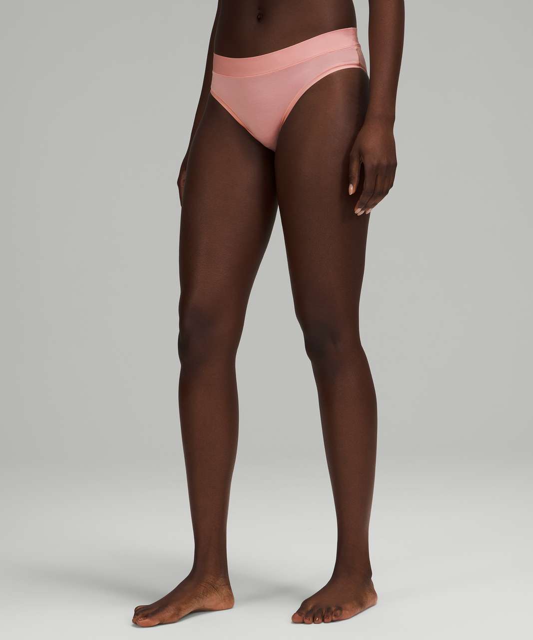 Lululemon UnderEase Mid-Rise Thong Underwear - Butter Pink - lulu fanatics