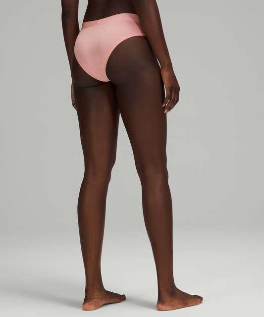 Lululemon UnderEase Mid-Rise Cheeky Bikini Underwear 3 Pack - Black / Dew  Pink / Warped Grain Alpine White Black - lulu fanatics