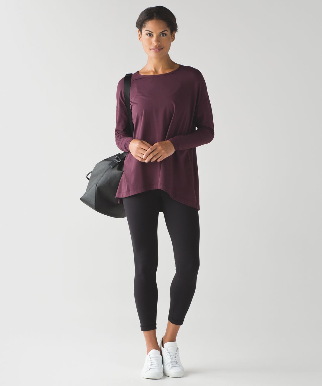 Lululemon City Bound Long Sleeve - Bordeaux Drama