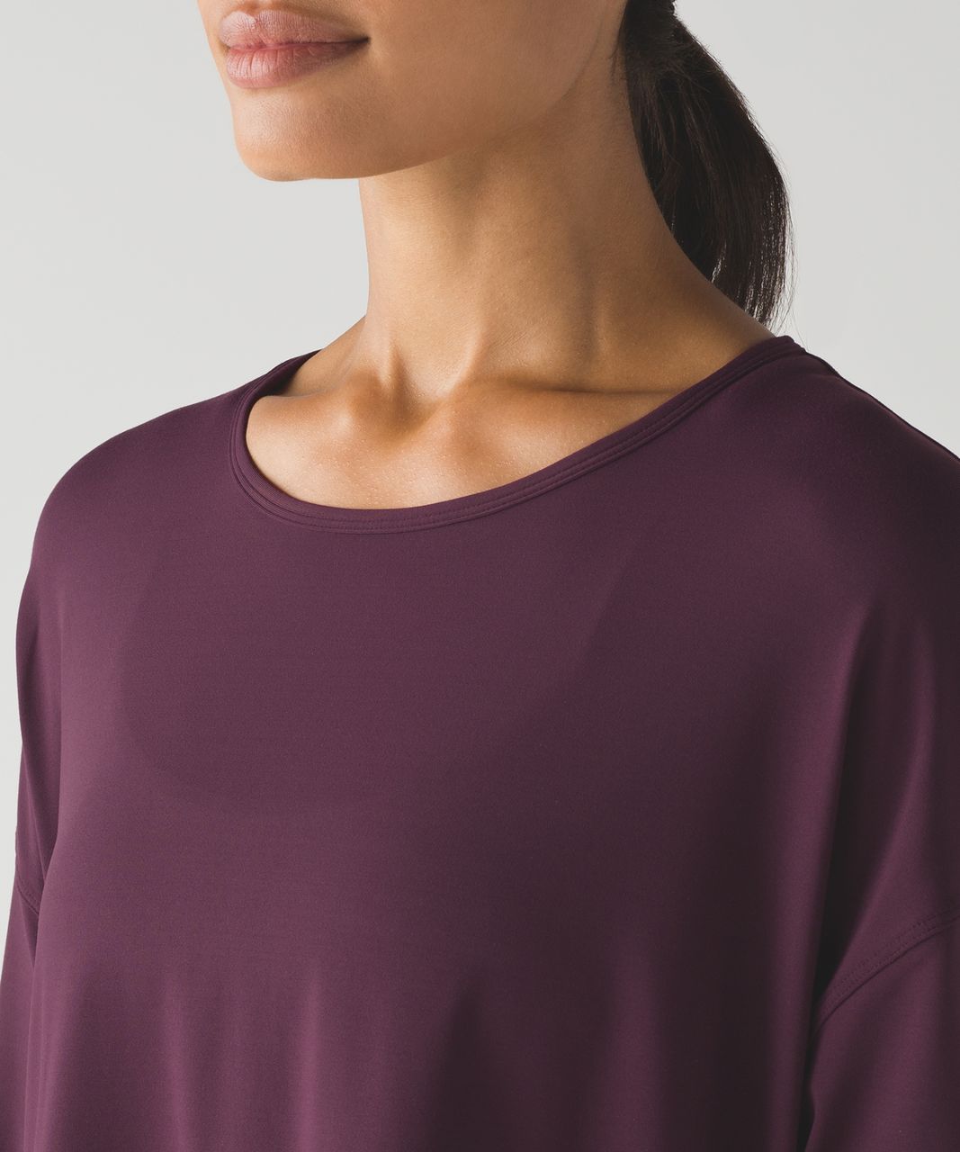 Lululemon City Bound Long Sleeve - Bordeaux Drama