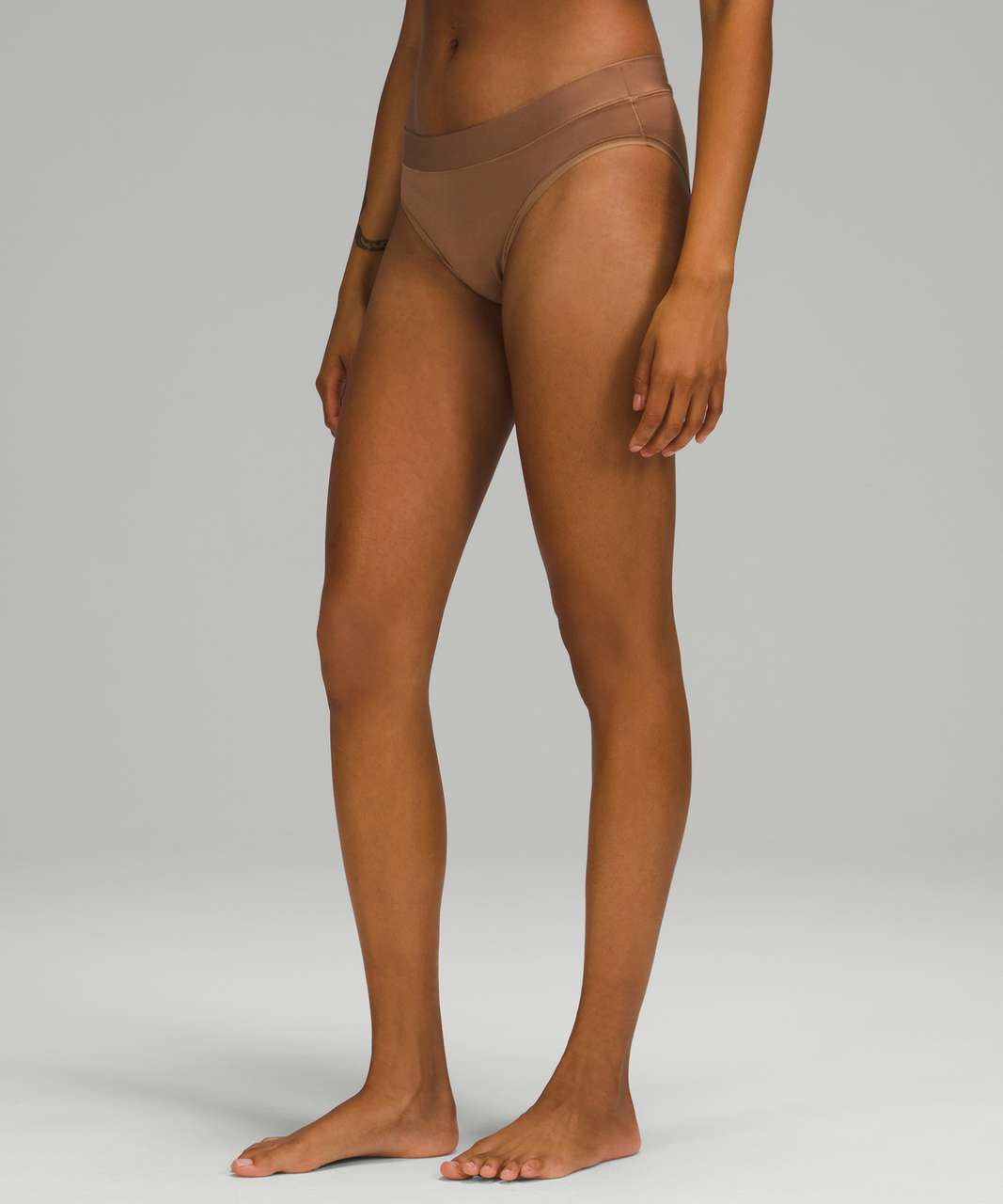 Lululemon UnderEase Mid Rise Bikini Underwear - Dusty Bronze