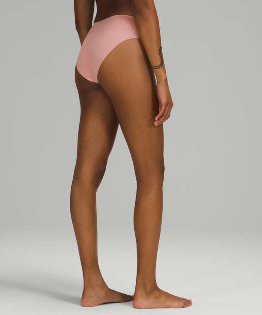 Lululemon Waterside Honeycomb Swim Bottom Mid Rise & Coverage Pink Savannah  Rust