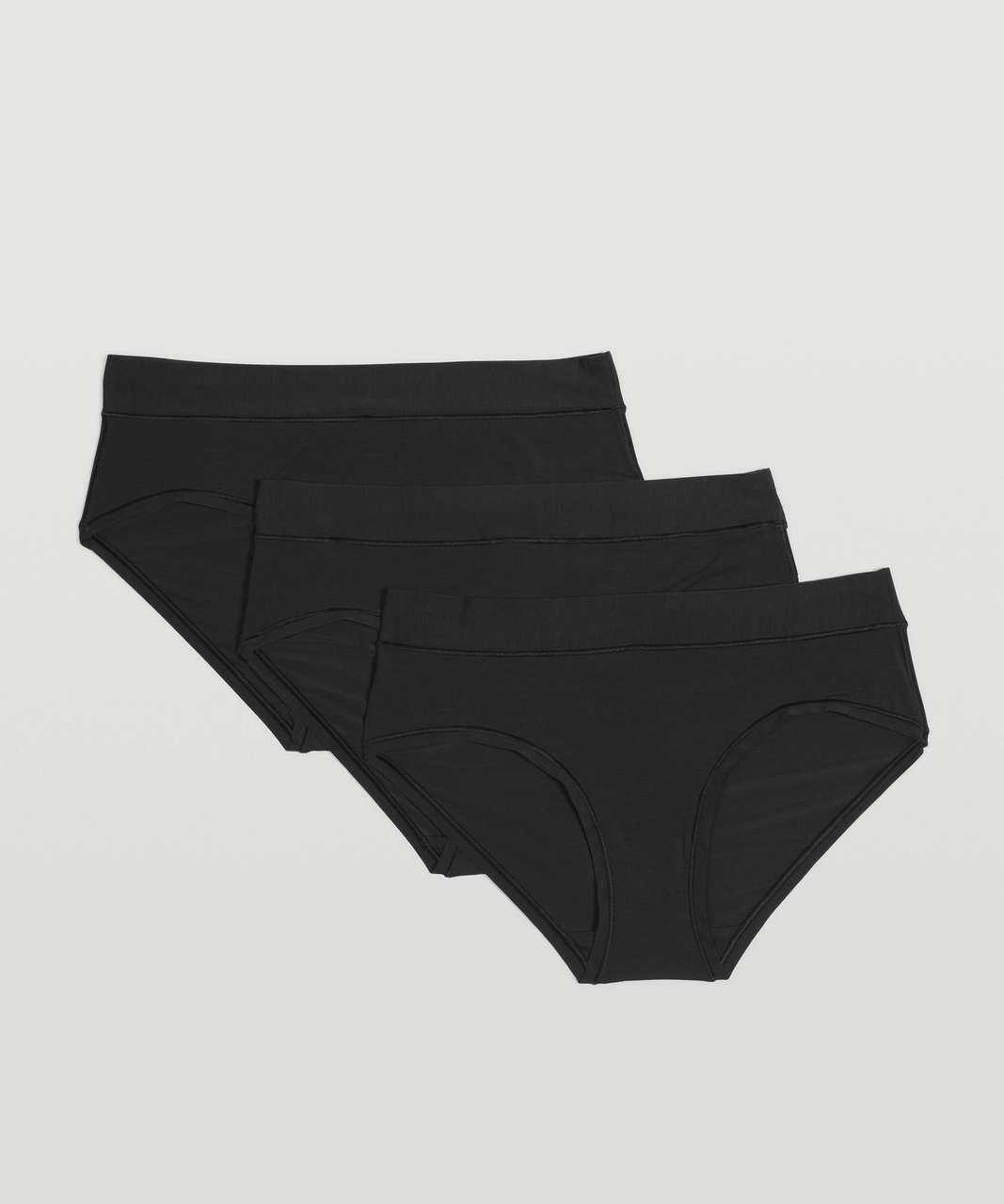 Lululemon UnderEase Mid Rise Hipster Underwear 3 Pack - Black