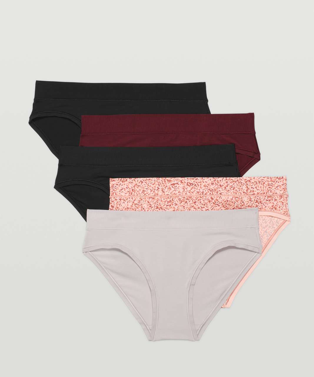 Lululemon UnderEase Mid-Rise Thong Underwear - Cayenne / RIB - lulu fanatics