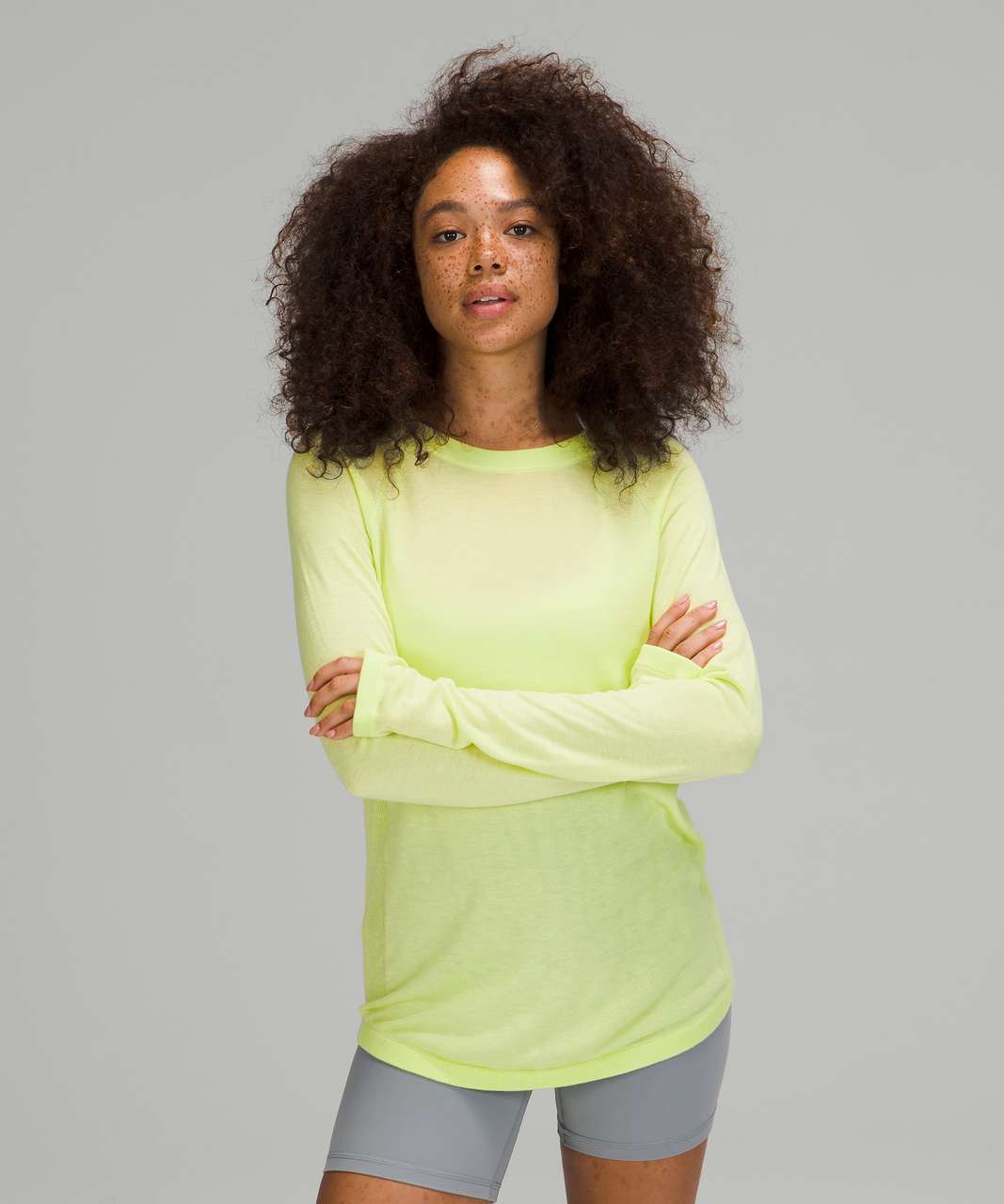 Lululemon Perfectly Oversized Crew *Logo - Crispin Green - lulu fanatics