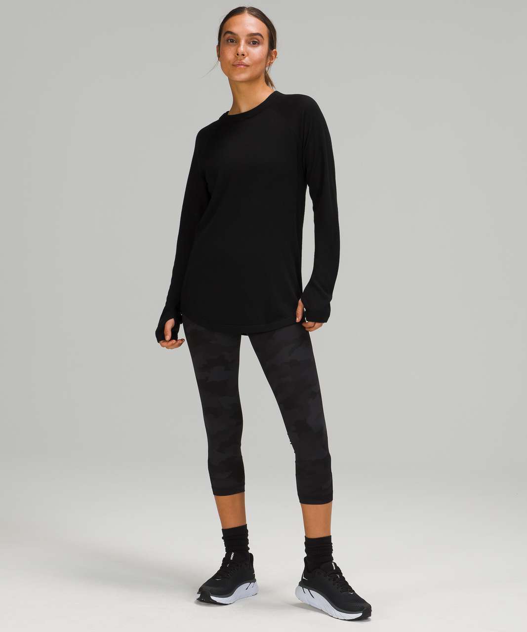 Sweatshirt Lululemon Black size 10 US in Polyester - 42183652