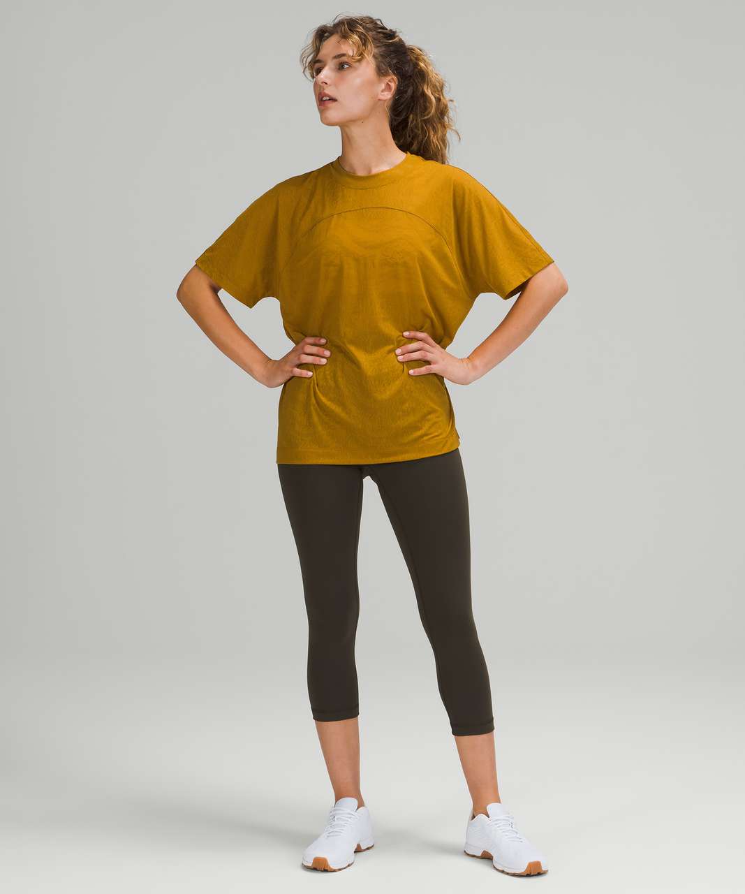 Lululemon Relaxed Fit Training Tee - Gold Spice