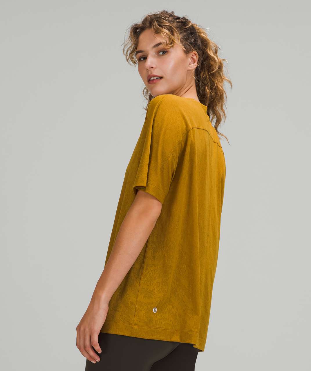 Lululemon Relaxed Fit Training Tee - Gold Spice