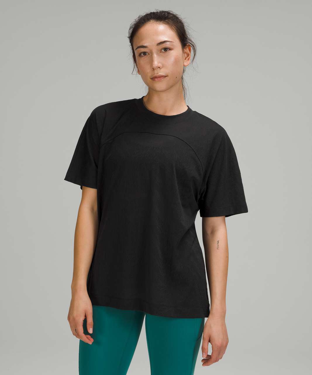 lululemon athletica, Tops, Lululemon Softstreme Gathered Tshirt In Black