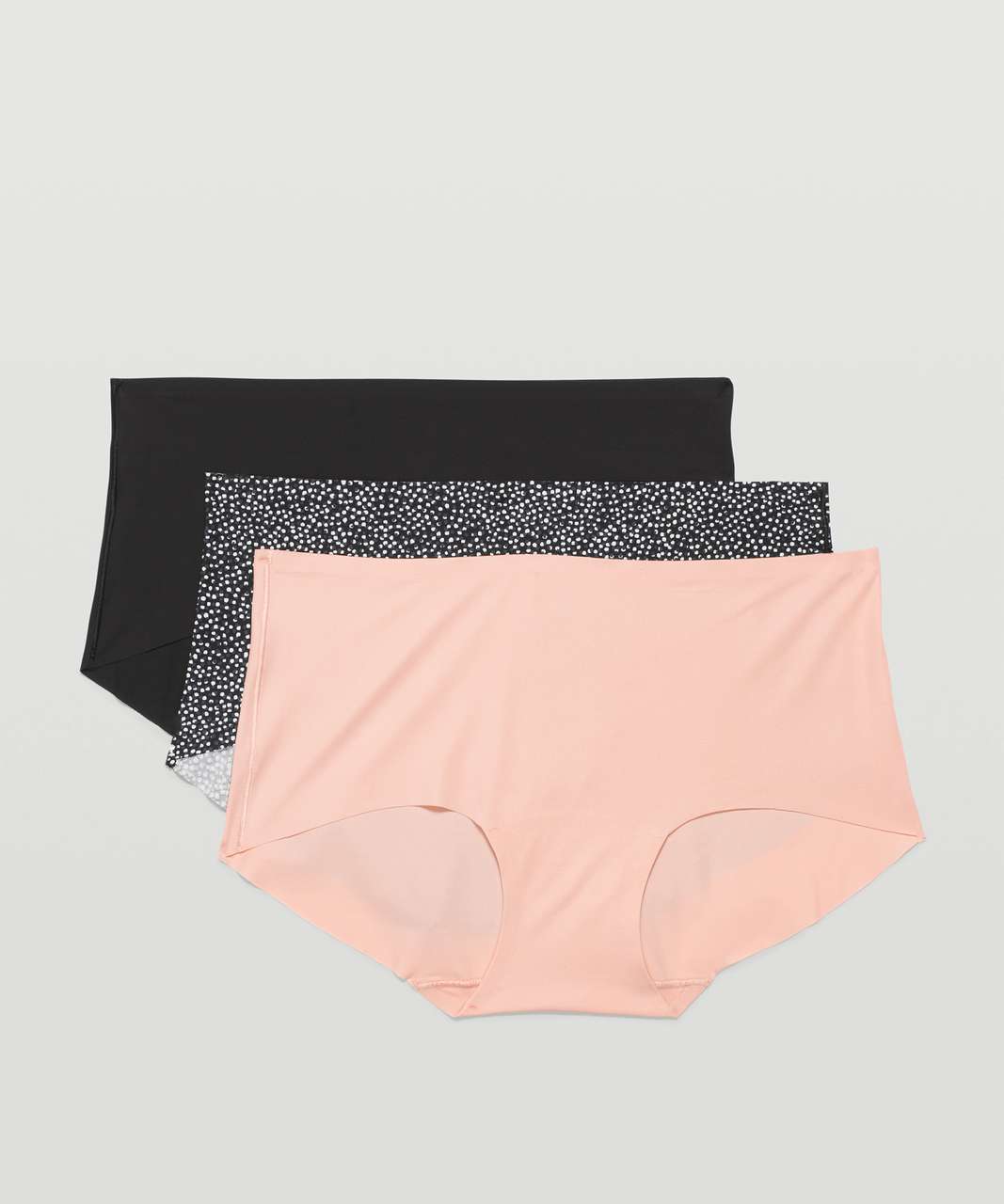 Lululemon InvisiWear Mid-Rise Boyshort Underwear *3 Pack - Bone /  Meadowsweet Pink / Black - lulu fanatics