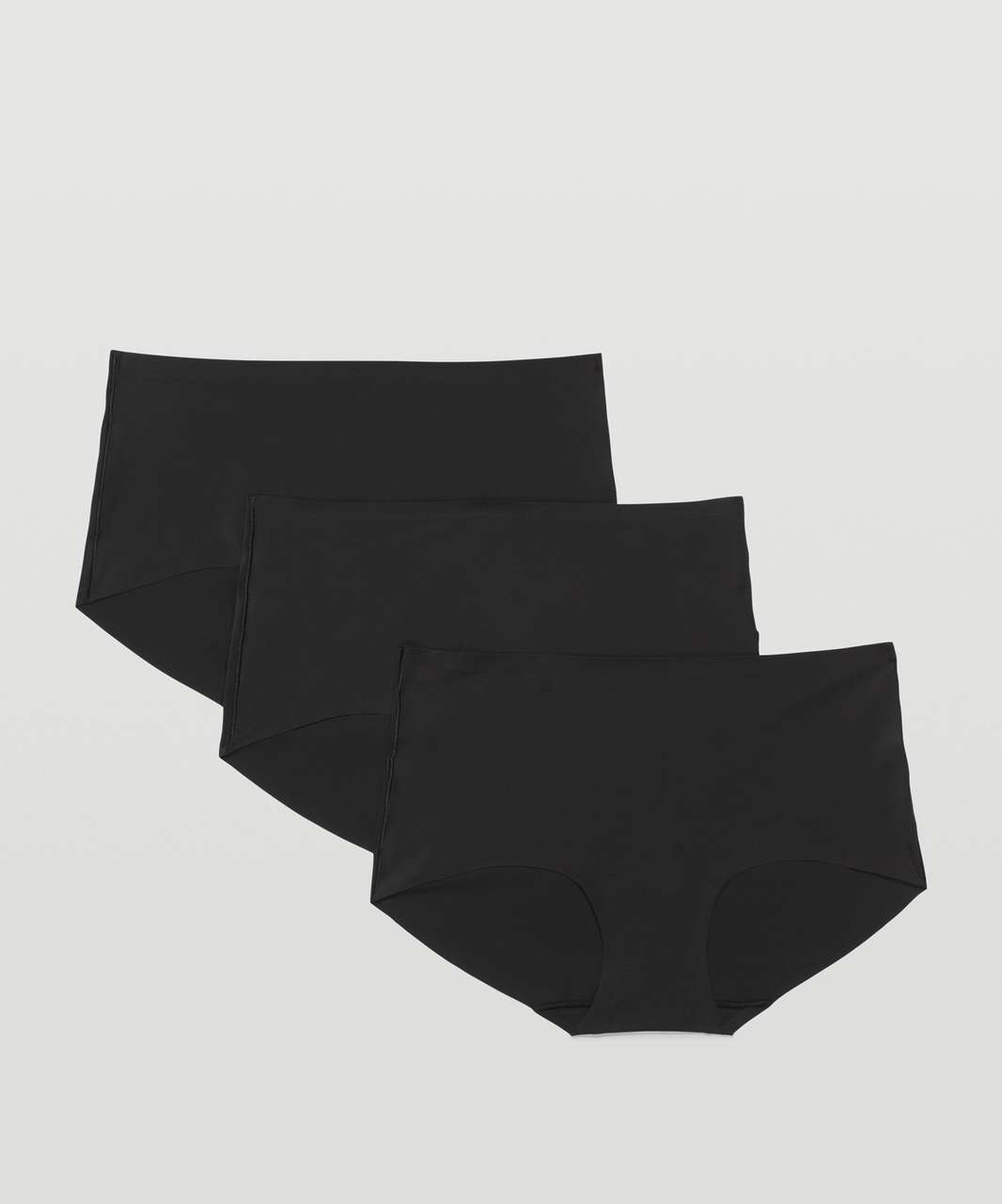 Lululemon InvisiWear Mid Rise Boyshort Underwear 3 Pack - Black