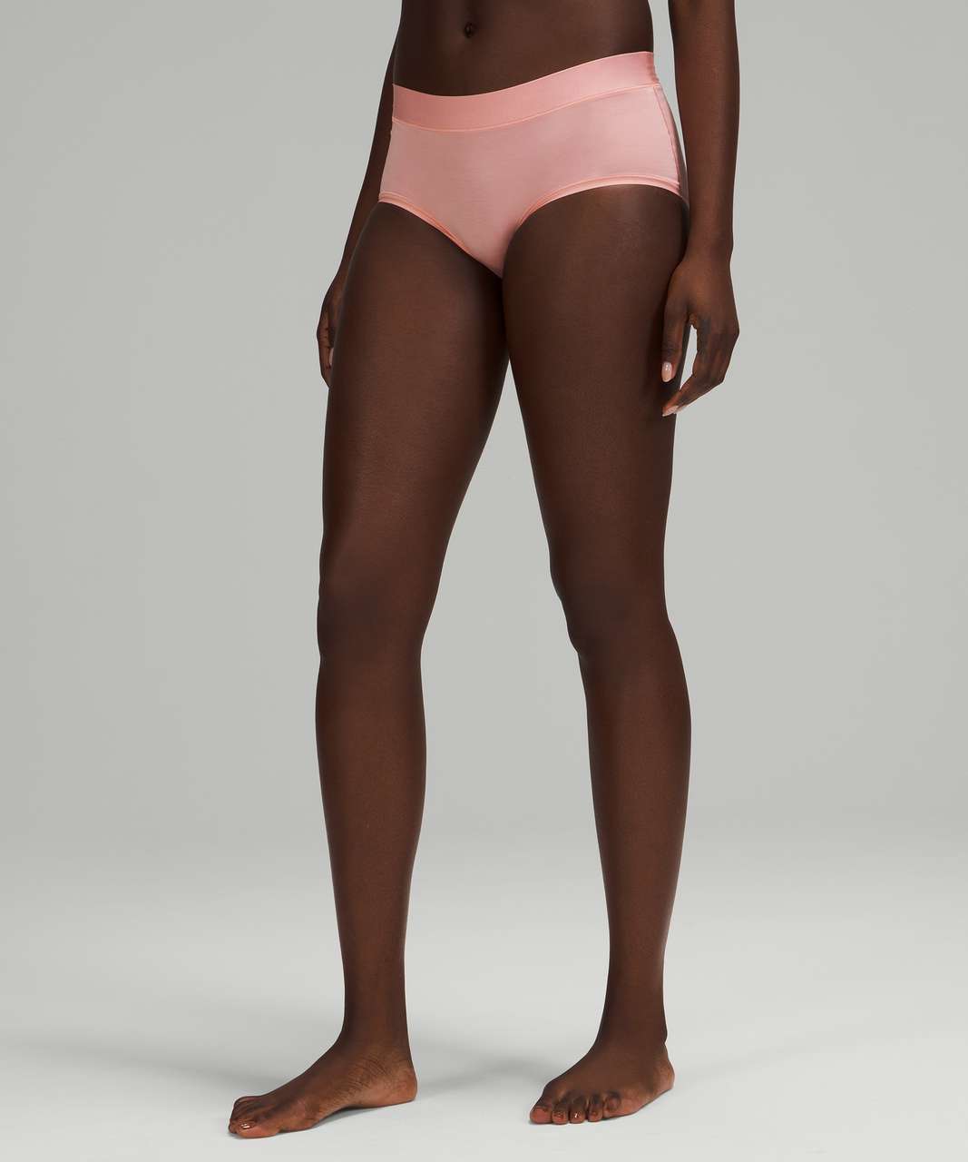 Lululemon UnderEase Mid-Rise Boyshort Underwear - Pink Puff