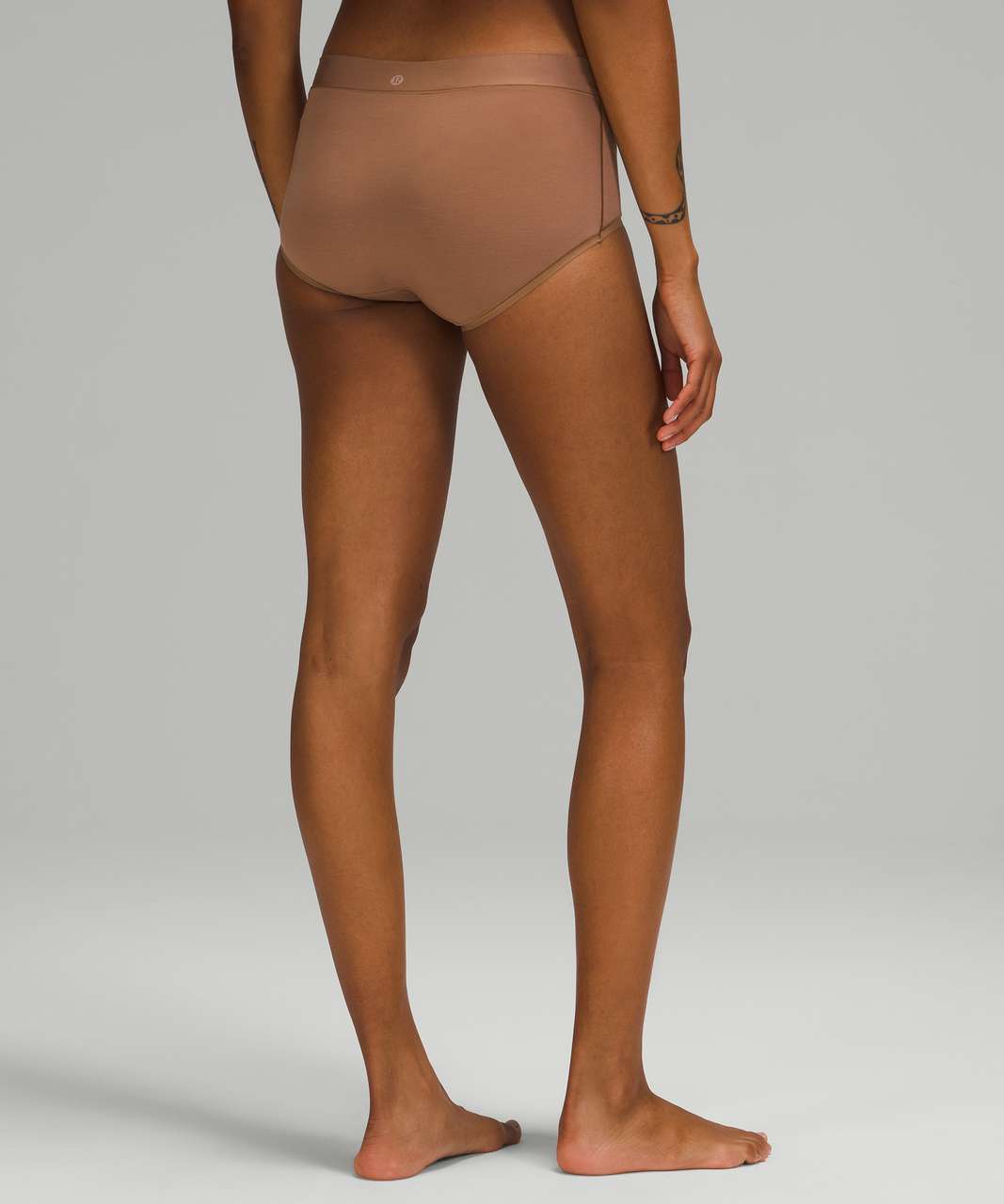 Lululemon UnderEase Mid-Rise Boyshort Underwear - Dusty Bronze