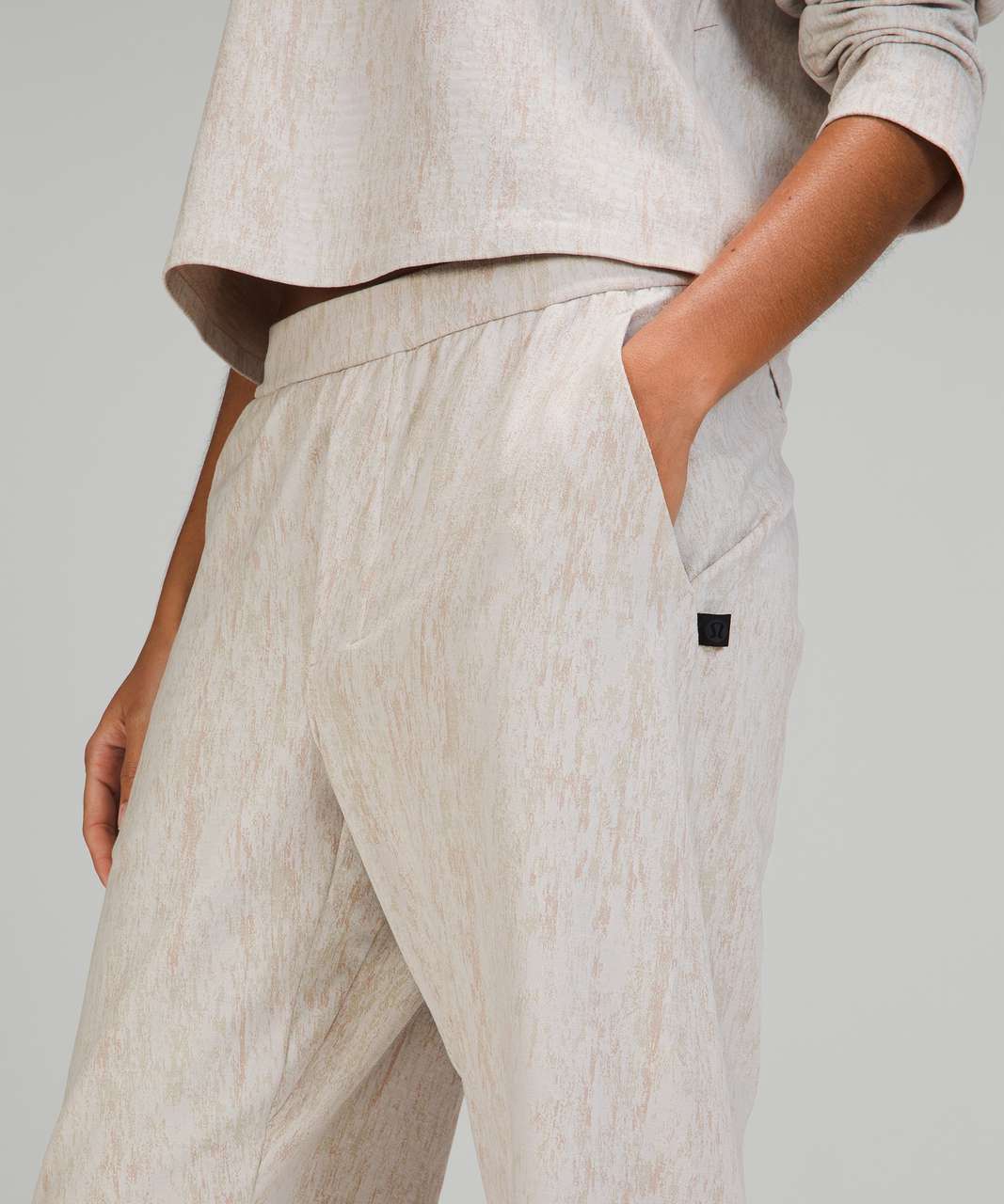 Lululemon lab Relaxed Jogger *Jacquard - Mosaic Mirage Jacquard Antique White Vapor