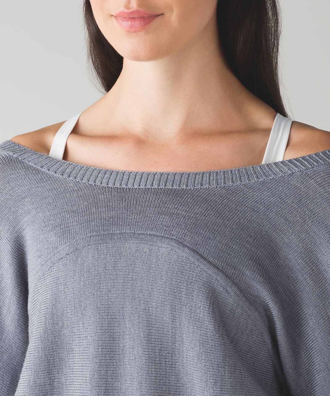 Lululemon Sattva Sweater - Heathered Arctic Grey