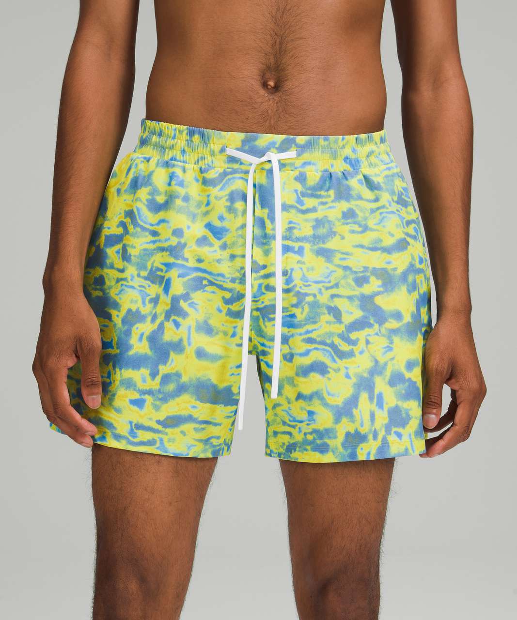 Lululemon Channel Cross Swim Short *5" - Chroma Clash Green Multi