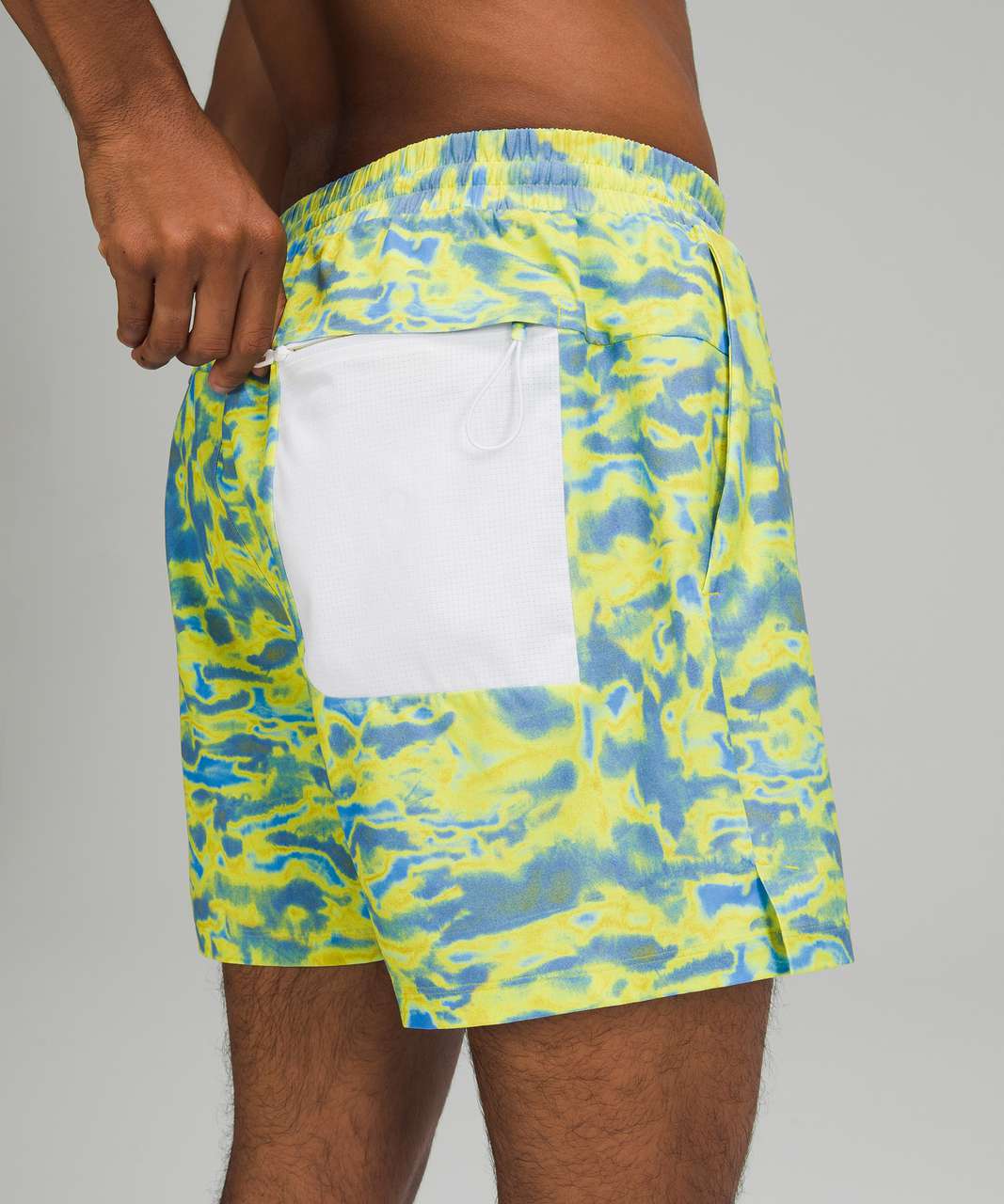 Lululemon Channel Cross Swim Short *5" - Chroma Clash Green Multi