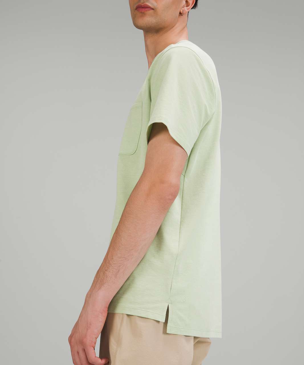 Lululemon Chest Pocket Relaxed Fit Tee *Oxford - Arctic Mint / White