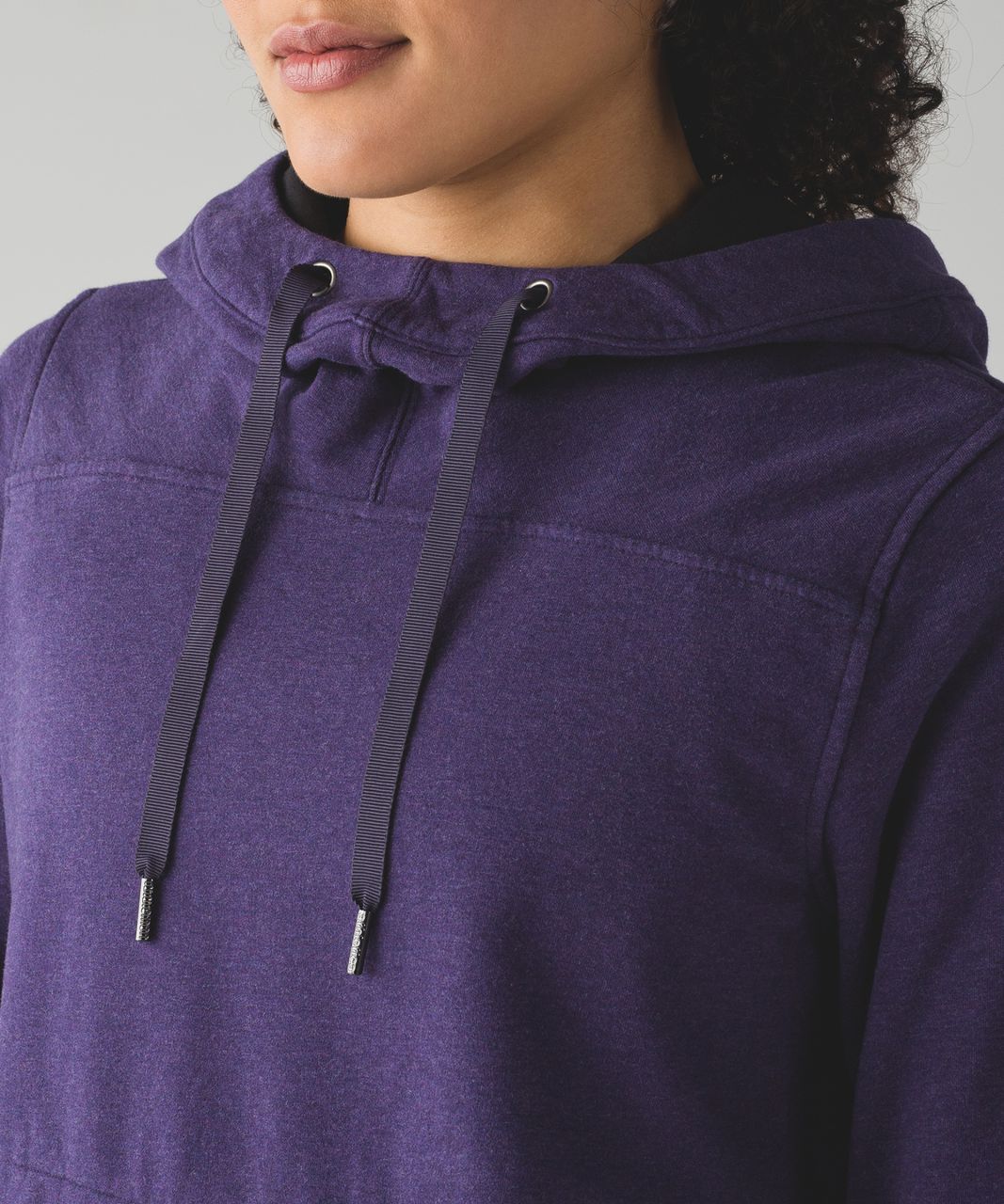 Lululemon Split Pullover - Heathered Black Grape / Black