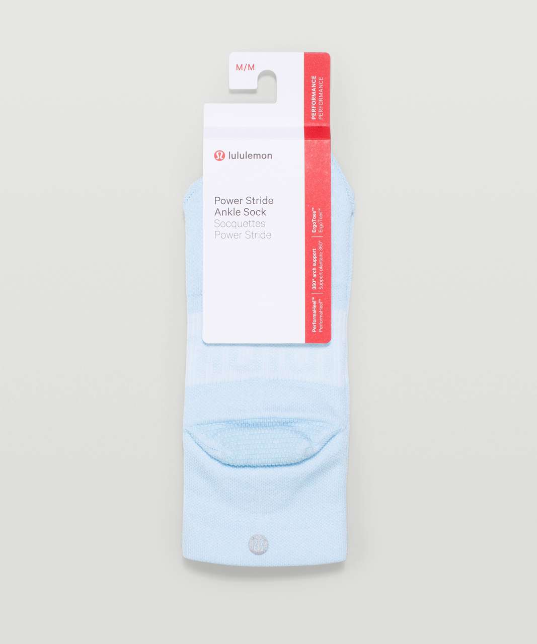 Lululemon Power Stride Ankle Sock - Icing Blue