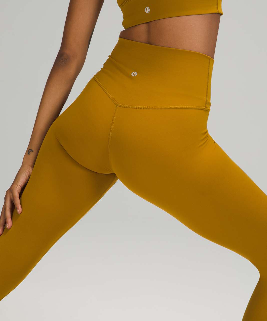 NWT Lululemon Align High Rise Pant 28” Nulu Gold Spice GLSC Size : 0