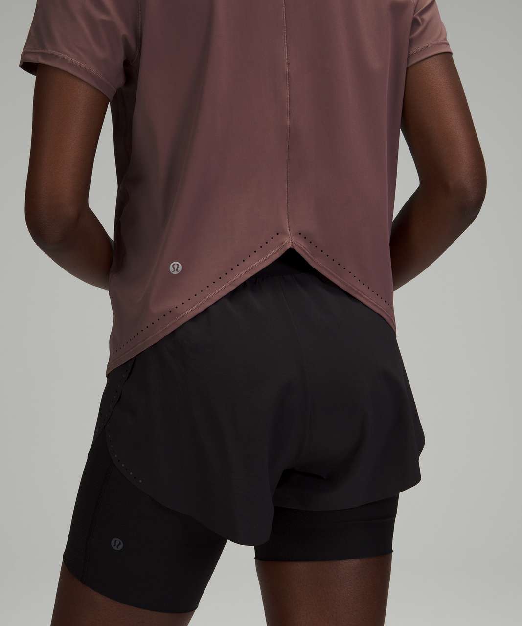 Lululemon Rise and Run Short Sleeve - Antique Bark