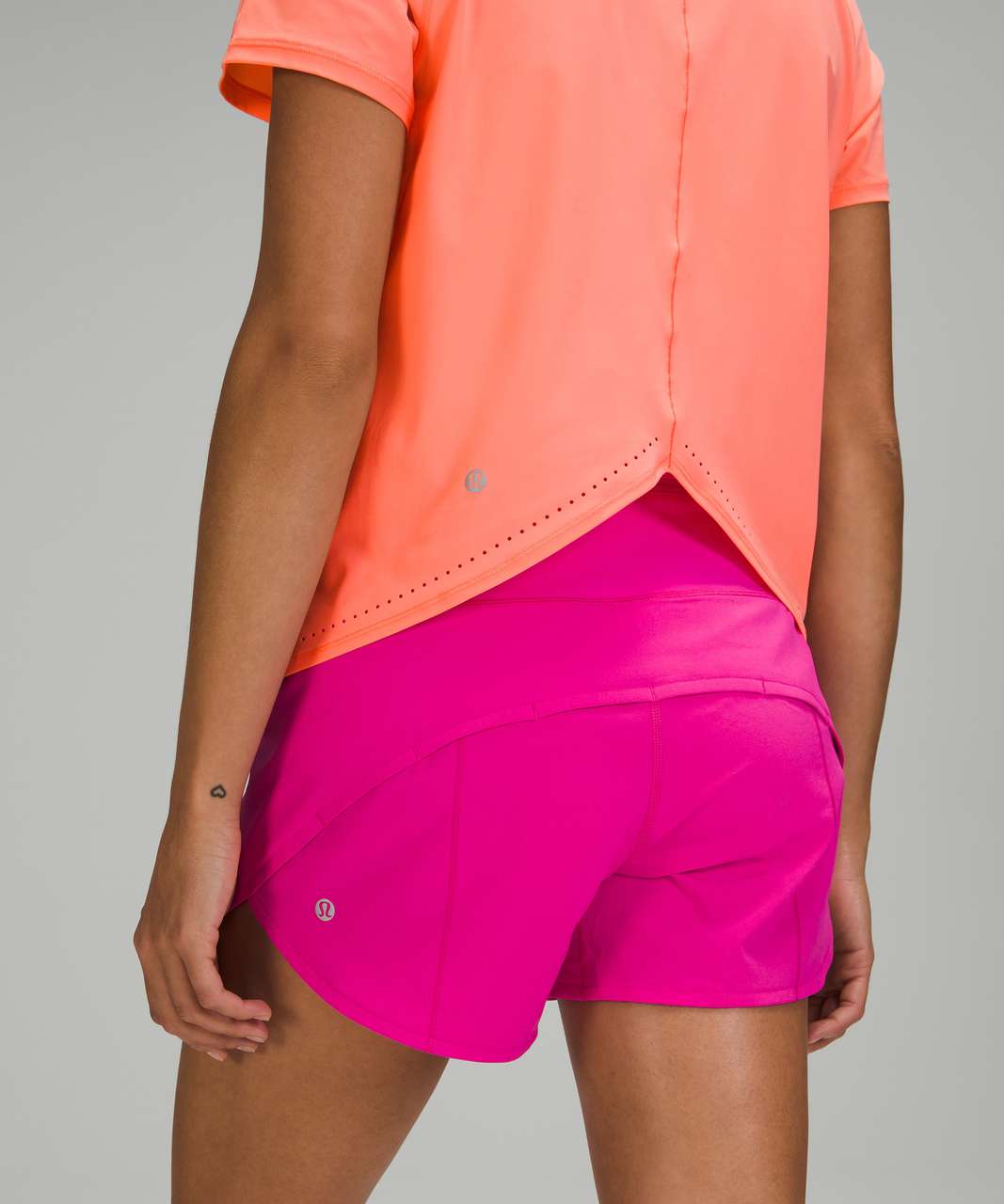 Lululemon Rise and Run Short Sleeve - Light Coral