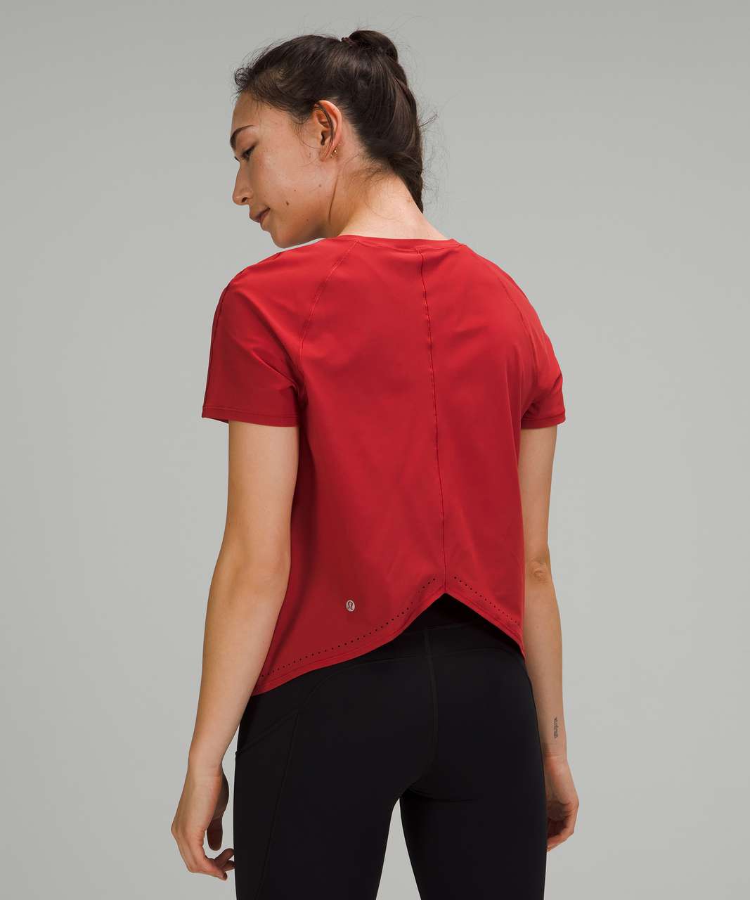 Lululemon Rise and Run Short Sleeve - Persian Red