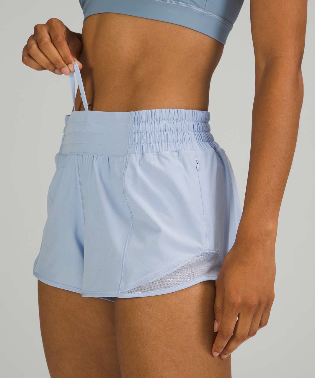 NEW LULULEMON Hotty Hot 2.5 HR Hi-Rise Short 10 Cerulean Blue