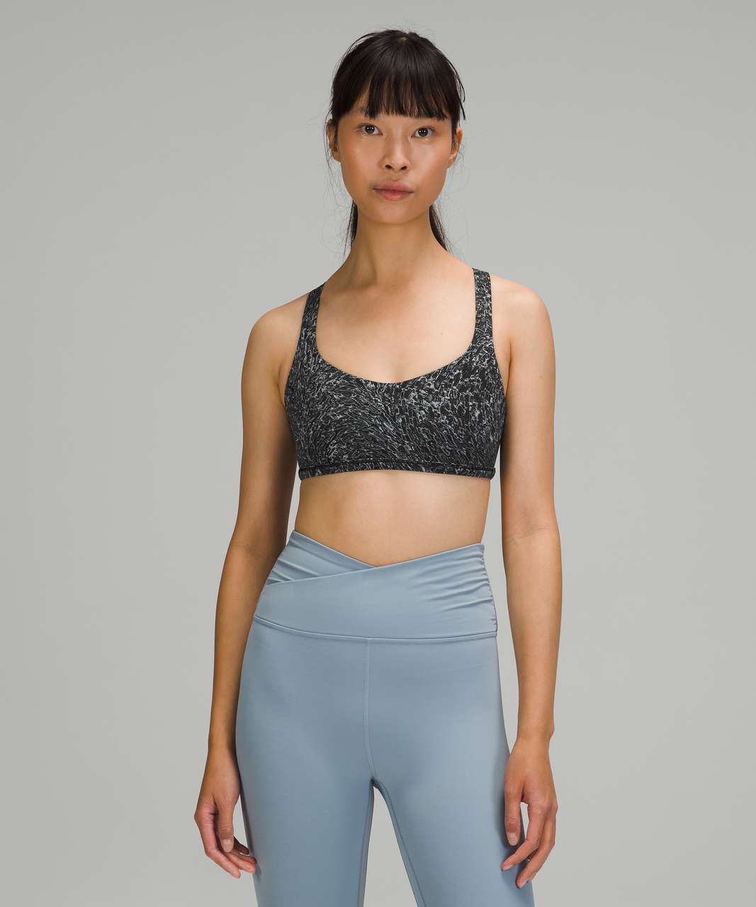 Lululemon Free to Be Bra - Wild *Light Support, A/B Cup - Topography Rhino  Grey Multi - lulu fanatics