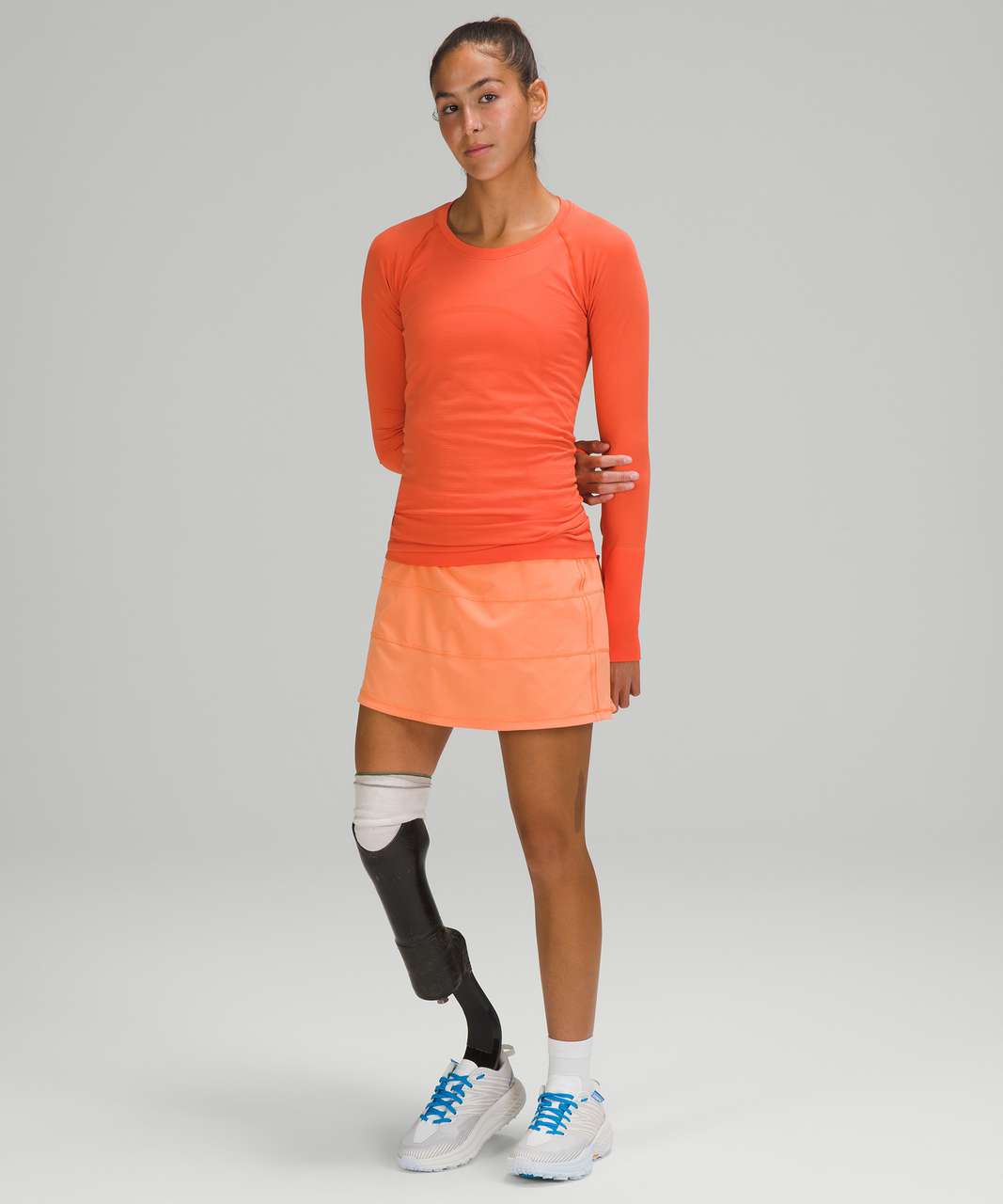 Lululemon Swiftly Tech Long Sleeve 2.0 - Warm Coral / Warm Coral