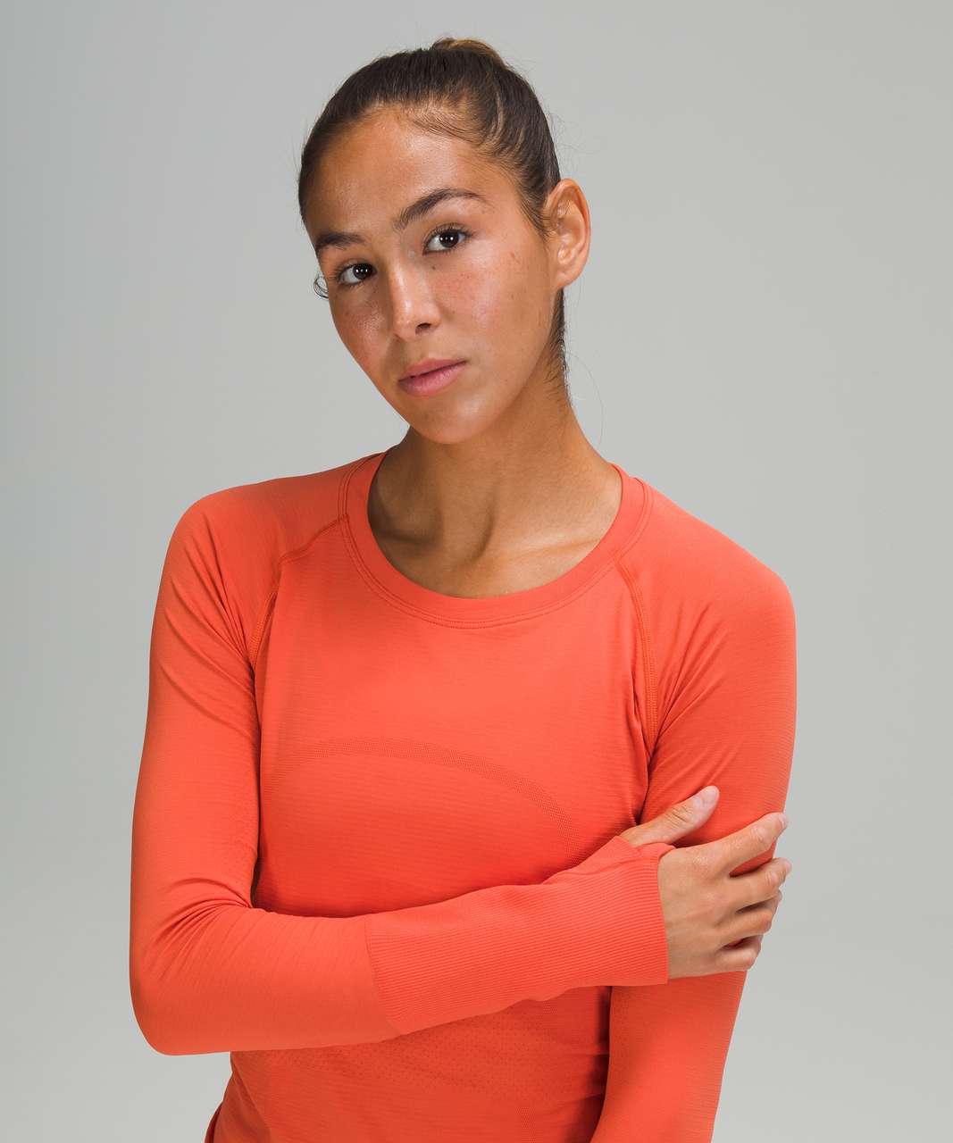 lululemon athletica Swiftly Tech Long Sleeve Shirt 2.0 Race Length in  Orange