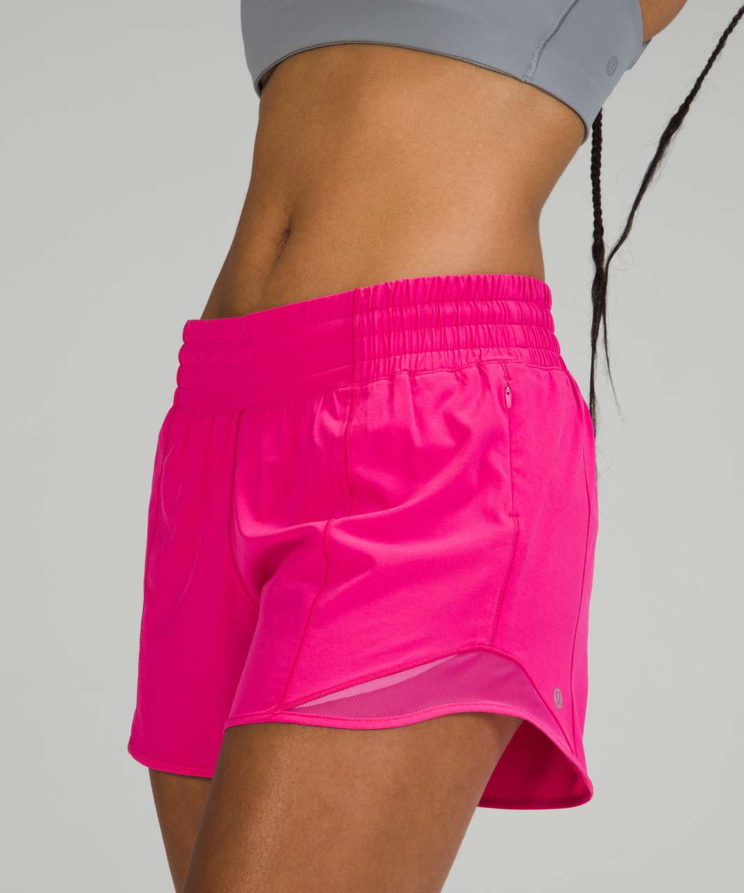 Impressions Ready to Remix High Waist Shorts in Hot Pink Xs / Hot-Pink