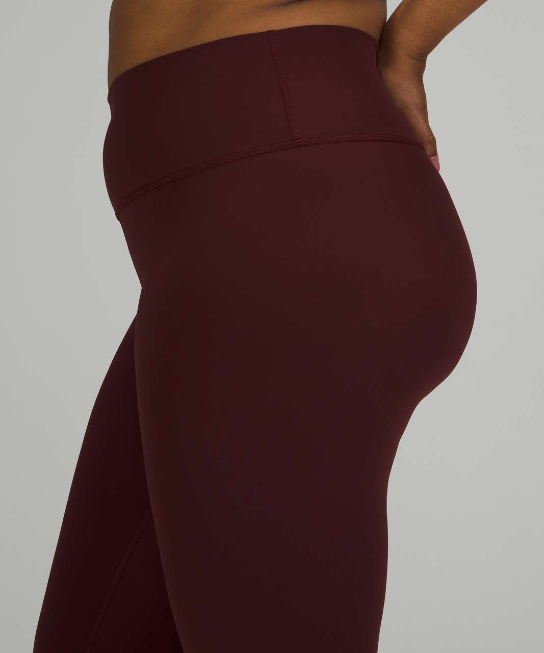 Lululemon Wunder Under High-Rise Crop 23" *Full-On Luxtreme - Red Merlot