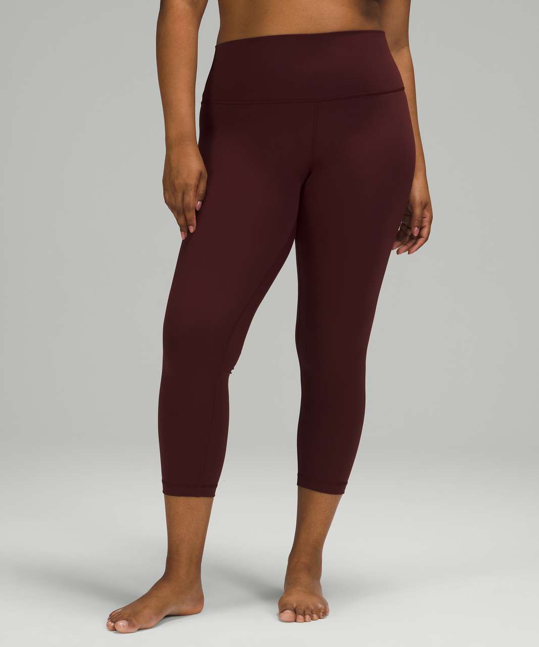 Lululemon Wunder Under High-Rise Crop 23" *Full-On Luxtreme - Red Merlot