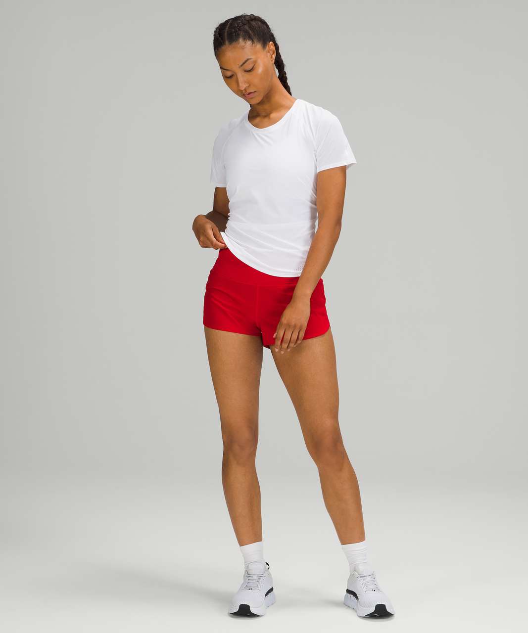 Lululemon Speed Up High-Rise Short 2.5" - Dark Red